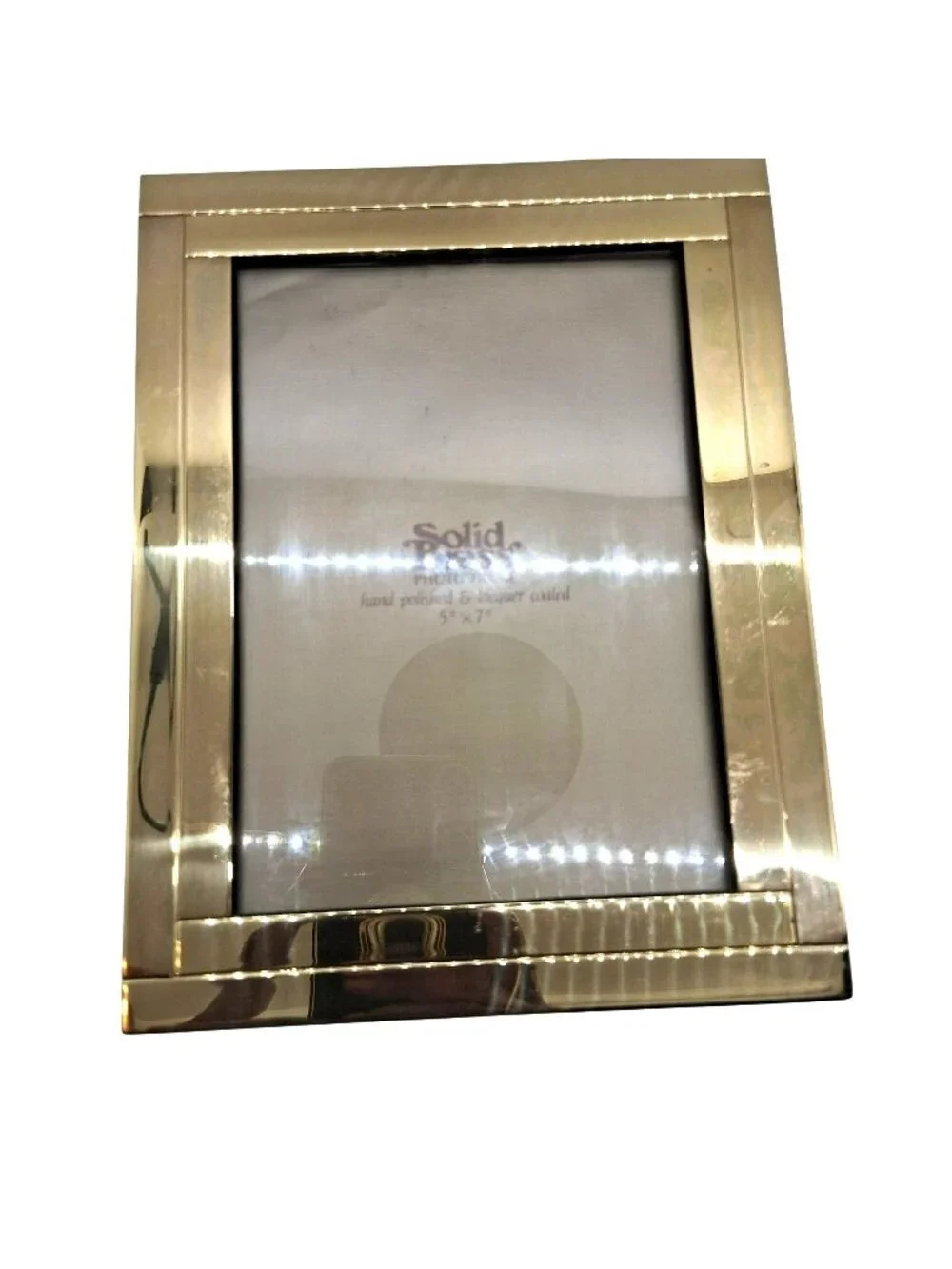 Solid Brass Photo Frame Book Hand Polished Lacquer Coated Holds 57 Pictures